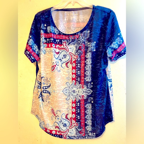 Allison Daley Vibrant Blouse, Size PL - Picture 2 of 4